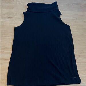 Andrew Marc Black Ribbed Turtleneck